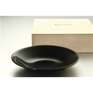 KZ2604 うるし8.5盛鉢（溜）木箱入 【Kaze-ya style・北市漆器店 】