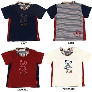 子供服 カラーオフホワイト Tabatha CRAYON プリント半袖Tシャツ サイズ90cm