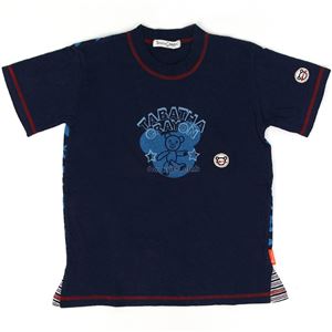 子供服 カラーネイビー Tabatha CRAYON 半袖プリントTシャツ サイズ100cm