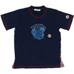 子供服 カラーネイビー Tabatha CRAYON 半袖プリントTシャツ サイズ130cm