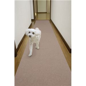 サンコー おくだけ吸着 ペットマット 消臭保護マット60×120cm ブラウン