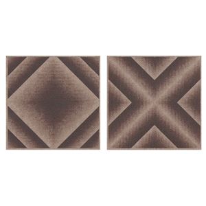 サンコー おくだけ吸着 バリアフリータイルマット グラデーション 36枚組（30×30cm） BR ブラウン