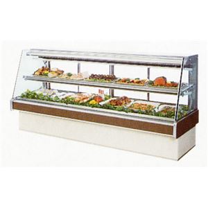 福島工業(フクシマ) 対面クローズショーケース 420リットル 幅2390×奥行750×高さ1150(mm) ADL-82