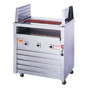 ヒゴグリラー 電気式焼物器(グリラー) 二刀流タイプ床置型 幅810×奥行550×高さ850(mm) 3H-212Y