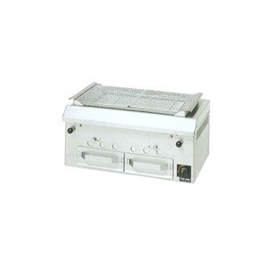 マルゼン 下火式焼物器 本格炭焼き・火起こしバーナー付タイプ ワイド型 MCK-075