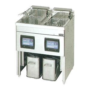 マルゼン 電気フライヤー ファーストフードタイプ (19.5リットル×二槽式) MEF-13FWC(旧型番:MEF-13FWB)