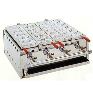 蜜元 半自動焼まんじゅう機 （鯛、ミニ鯛、パンダ、栗、動物） 2連 KAG-2A --20120928--