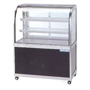 新品:大穂製作所 低温冷蔵ショーケース (幅1500×奥行500×高さ1150・前引戸・背面壁付タイプ) OHGF-1500FK