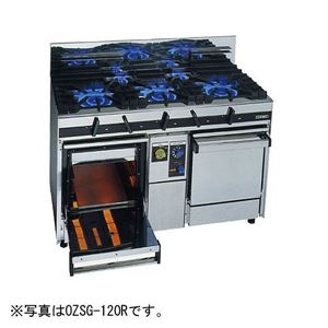 オザキ ガスレンジ スーパーインペリアル Jシリーズ 幅1500mm 5口コンロ+2オーブン OZMG-150RJ2