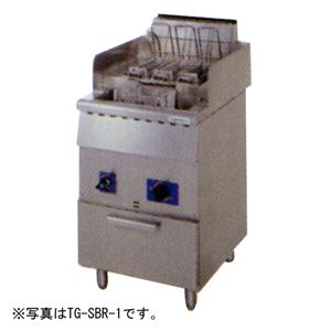 タニコー 2槽式 スパゲティーボイラー 反転式タイプ [ゆでカゴ6つ] 900×650×800 TG-SBR-2