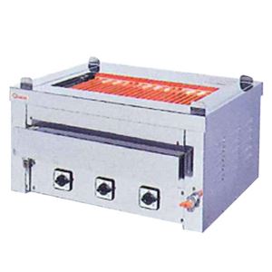 タニコー 電気焼物器 熱量3段切替 卓上万能タイプ(間口720×奥行550×高さ350) (焼床寸法520×270) G-10T