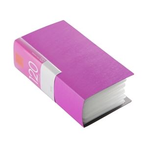 【訳あり・在庫処分】BUFFALO CD&DVDファイルケース ブックタイプ 120枚収納 ピンク