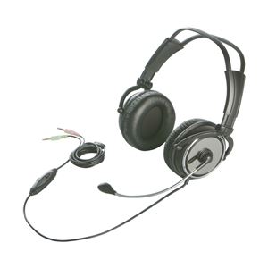 バッファロー（サプライ） 両耳ヘッドバンド式ヘッドセット 完全密閉タイプ ブラック BSHSH11BK