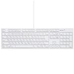 バッファロー（サプライ） BUFFALO フルキーボード USB接続 パンタグラフ Macモデル ホワイト BSKBM01WH