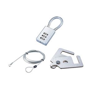BUFFALO 防犯グッズスロットパーツ&ダイヤル錠&ワイヤー2.2Φ×2mセット