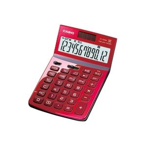 カシオ計算機（CASIO） デザイン電卓 12桁 ジャストタイプ レッド JF-Z200RD-N