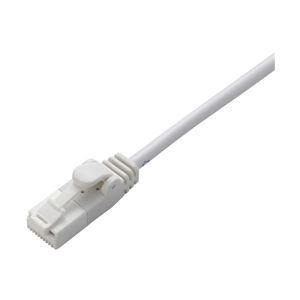 EU RoHS指令準拠 ツメ折れ防止LANケーブル(Cat6)/5.0m/ホワイト
