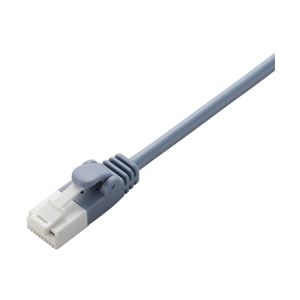 EU RoHS指令準拠 ツメ折れ防止やわらかLANケーブル(Cat6)/2.0m/ブルー