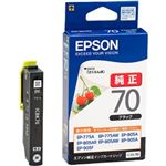 エプソン（EPSON） カラリオプリンター用 インクカートリッジ（ブラック） ICBK70