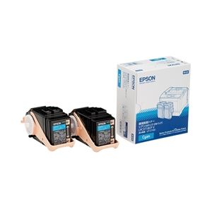 エプソン（EPSON） LP-S7100用 環境推進トナー／シアン／Mサイズ2個パック（6500ページ×2） LPC3T18CPV