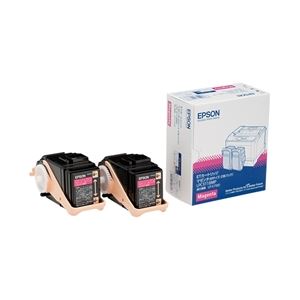 エプソン（EPSON） LP-S7100用 トナーカートリッジ／マゼンタ／Mサイズ2個パック（6500ページ×2） LPC3T18MP