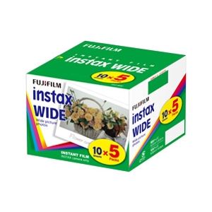 富士フィルム（FUJI） ワイド用カラーフィルム instax WIDE 5パック品（10枚入×5） INSTAX WIDE K R 5