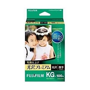 富士フィルム（FUJI） インクジェットペーパー 画彩 写真仕上げ 光沢プレミアム KG 100枚 WPKG100PRM