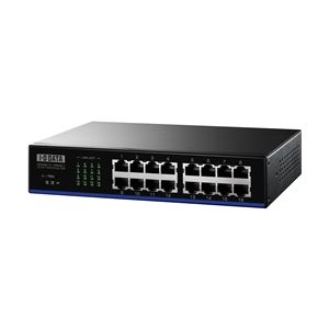 アイ・オー・データ機器 EEE省電力機能搭載 100BASE-TX／10BASE-T対応 16ポートスイッチングハブブラック ETX-ESH16NBK
