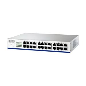 アイ・オー・データ機器 EEE省電力機能搭載 100BASE-TX／10BASE-T対応 24ポートスイッチングハブホワイト ETX-ESH24NBW