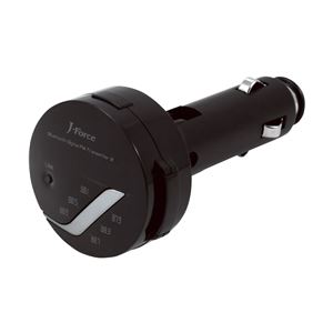 J-Force Bluetooth FMトランスミッター （ブラック） JF-BTFM2K
