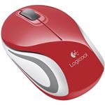 ロジクール ワイヤレスミニマウス M187 レッド M187RD