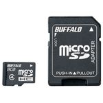 バッファロー 防水仕様 Class4対応 microSDHCカード SD変換アダプター付モデル 8GB RMSD-BS8GAB