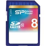 シリコンパワー SDHCメモリーカード 8GB （Class10） 永久保証 SP008GBSDH010V10