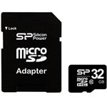 シリコンパワー micro SDHCカード 32GB （Class10） 永久保証 （SDHCアダプター付） SP032GBSTH010V10-SP