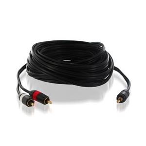 ハイパーツールズ 3.5mmステレオミニプラグ⇔RCA（赤・白）ケーブル 20m SMP-RCA-20M