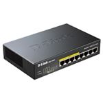 D-Link 8ポート 10／100／1000M 省電力アンマネージドPoEスイッチ（外部電源） DGS-1008P