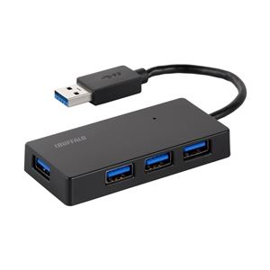 バッファロー（サプライ） USB3.0ハブ 4ポートタイプ ブラック BSH4U21U3BK