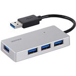 【訳あり・在庫処分】バッファロー（サプライ） USB3.0ハブ 4ポートタイプ シルバー BSH4U21U3SV