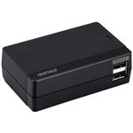 バッファロー（サプライ） 4.8A出力対応USB充電器 4ポートタイプ ブラック BSMPBAC05BK