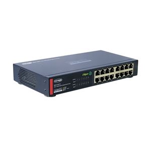 コレガ 16ポート GigaスイッチングHUB 電源内蔵／節電／JumboFrame対応／ダストカバー付／ブルー CO-BSW16GTX