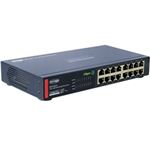 コレガ 16ポート GigaスイッチングHUB 電源内蔵／節電／JumboFrame対応／ダストカバー付／ブルー CO-BSW16GTX