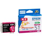 エプソン（EPSON） EP-703A／803A／803AW／903A／903F用インクカートリッジ／小容量タイプ（マゼンタ） ICM51