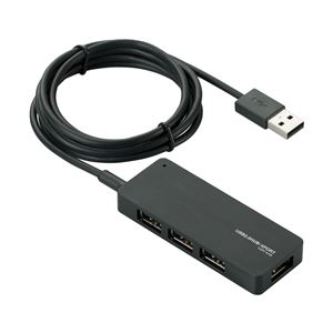 ELECOM（エレコム） USB2.0ハブ／ACアダプタ付／セルフパワー／4ポート／ブラック U2H-A4SBK