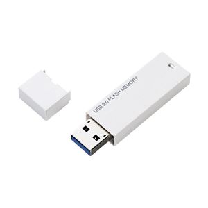 エレコム セキュリティソフト対応 シンプルUSB3.0メモリ／4GB／ホワイト MF-MSU3A04GWH