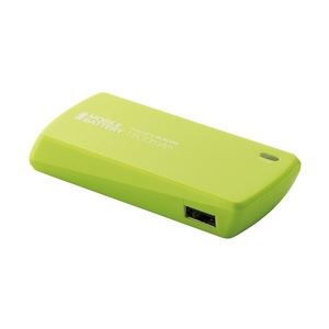 エレコム スマートフォン用モバイルバッテリー／USB Micro-Bメス-USBAメス／1800mAh／グリーン DE-U01L-1810GN