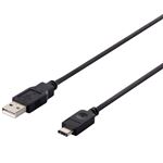 バッファロー（サプライ） USB2.0ケーブル（A to C） 1.5m ブラック BSUCA215BK