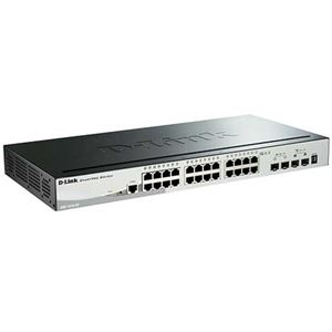 D-Link 24P 10／100／1000BASE+4P SFP WebスマートProスイッチ（リミテッドライフタイム保証） DGS-1510-28