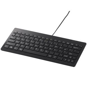 バッファロー（サプライ） USB接続 有線コンパクトキーボード ブラック BSKBU13BK