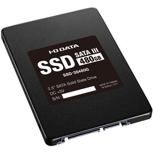 アイ・オー・データ機器 Serial ATAIII対応 内蔵2.5インチSSD 480GB SSD-3S480G