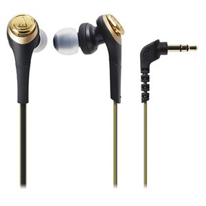 オーディオテクニカ SOLID BASS インナーイヤーヘッドホン ブラックゴールド ATH-CKS550 BGD